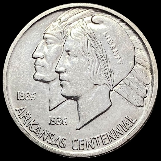 1935 Arkansas Centennial Silver Half Dollar UNCIRCULATED