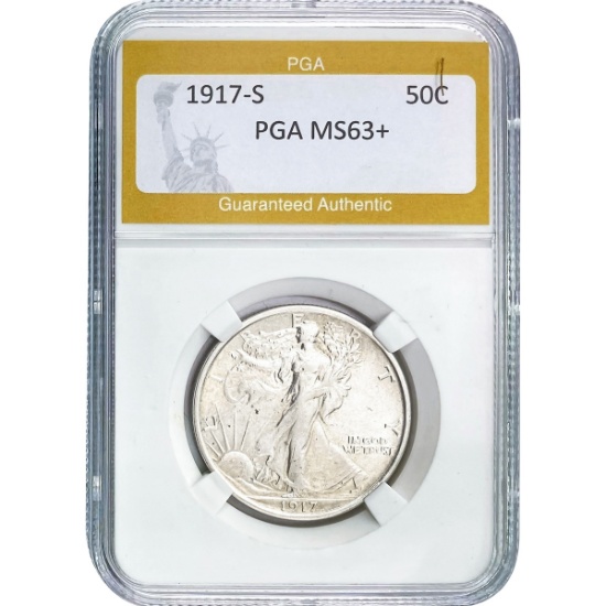 1917-S Standing Liberty Half Dollar PGA MS64