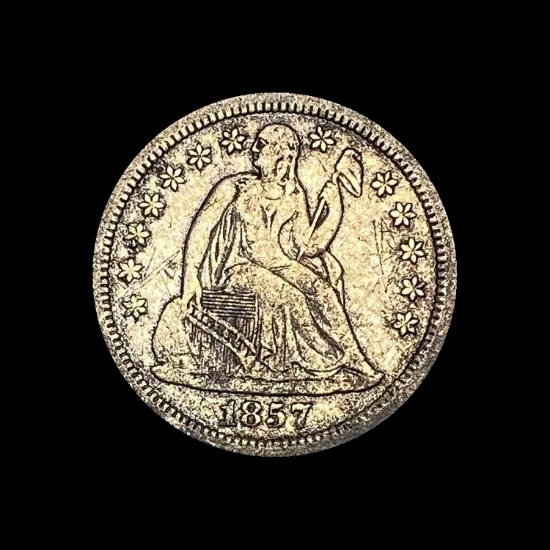 1857-O Silver Seated Liberty Dime LIGHTLY CIRCULATED
