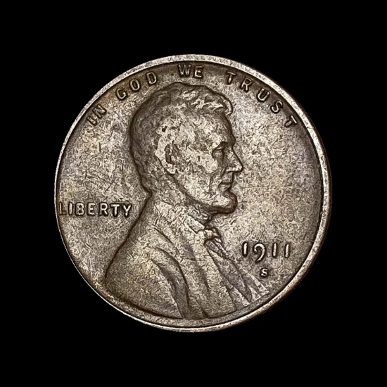 1909-S Lincoln Wheat Cent LIGHTLY CIRCULATED