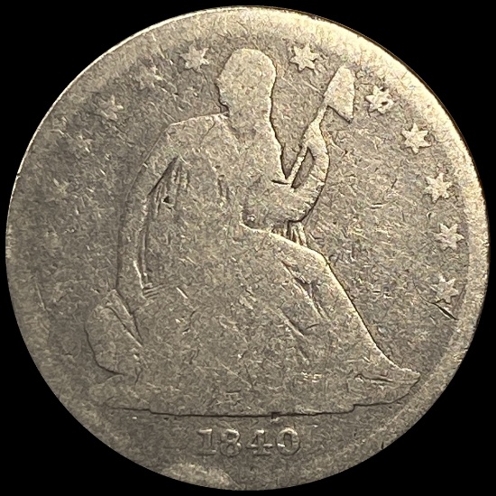 1840 Seated Liberty Half Dollar NICELY CIRCULATED