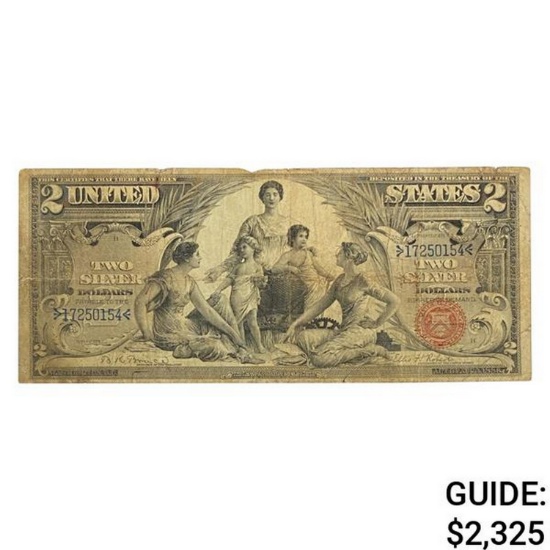 1896 $2 "EDUCATIONAL" SILVER CERTIFICATE VERY FINE