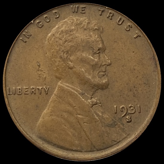 1931-S Lincoln Wheat Cent NEARLY UNCIRCULATED