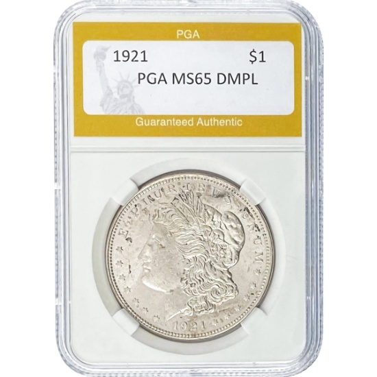 1921 Morgan Silver Dollar PGA MS64