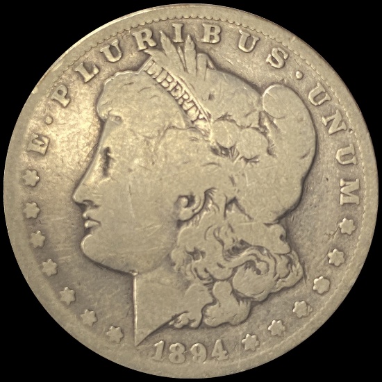 1894-S Silver Morgan Dollar LIGHTLY CIRCULATED