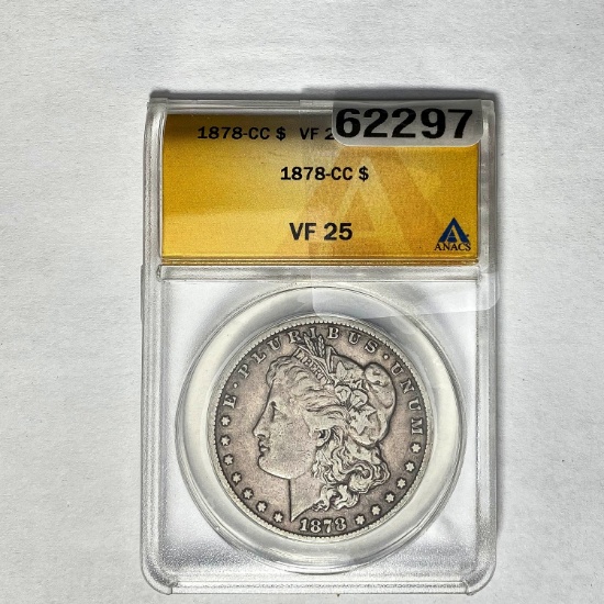 1878-CC Morgan Dollar ANACS VF 25 SILVER