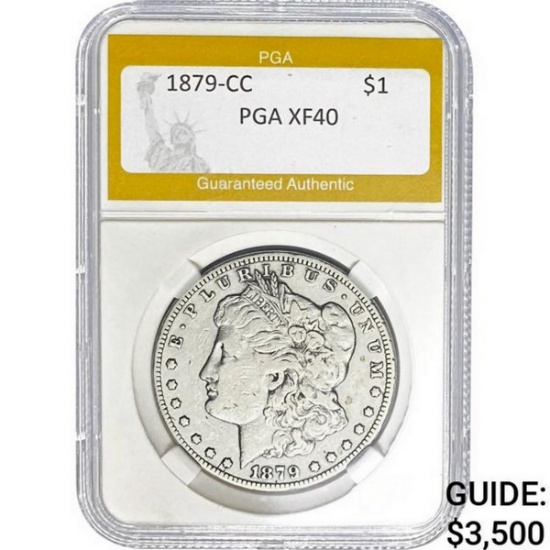 1879-CC Morgan Dollar PGA PGA XF40