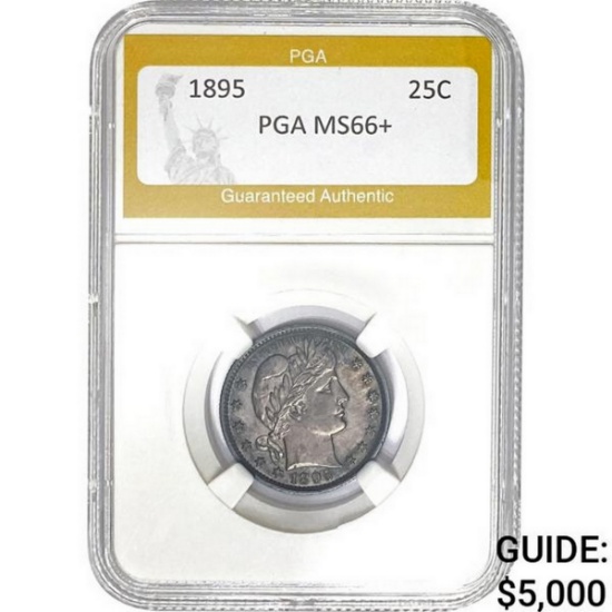 1895 Barber Quarter PGA PGA MS66+