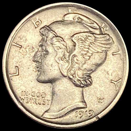 1919-S Mercury Dime CLOSELY UNCIRCULATED
