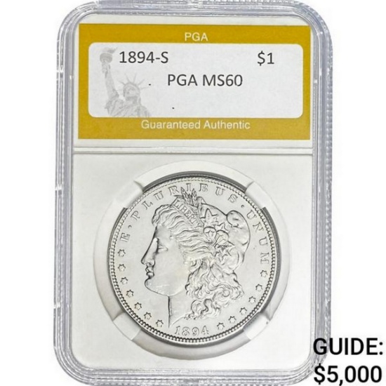 1894-S Morgan Dollar PGA PGA MS60