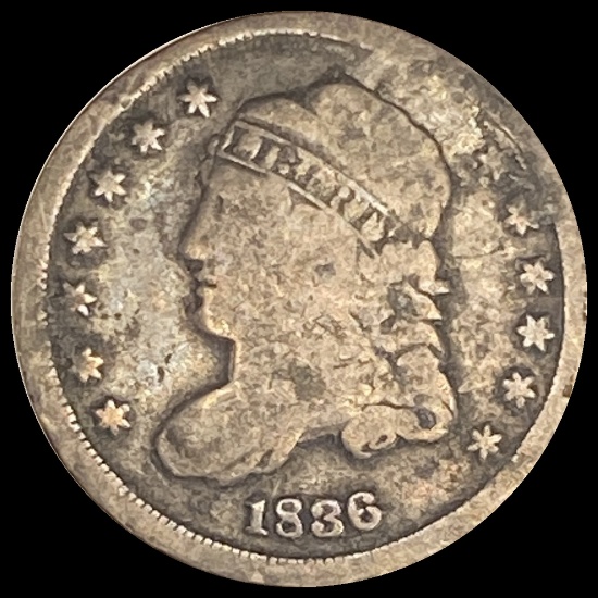 1836 Capped Bust Half Dime NICELY CIRCULATED