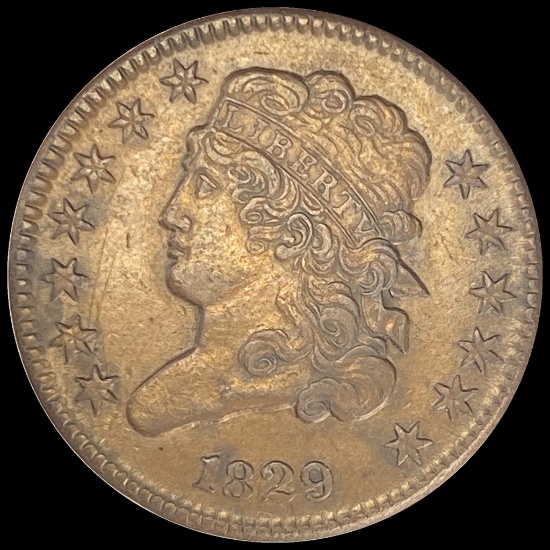 1829 Classic Head Half Cent CHOICE AU