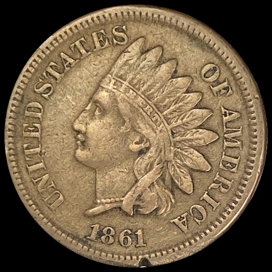 1861 Indian Head 1C LIGHTLY CIRCULATED