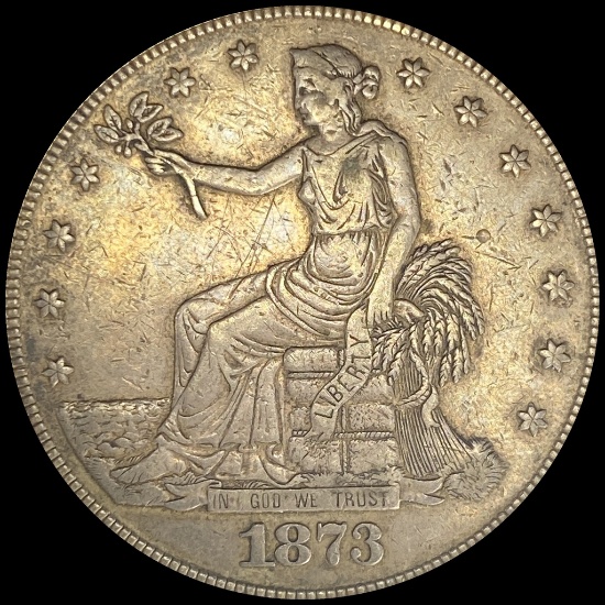 1873 Silver Trade Dollar LIGHTLY CIRCULATED