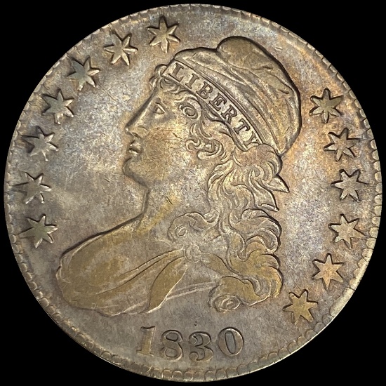 1830 Capped Bust Half Dollar LIGHTLY CIRCULATED