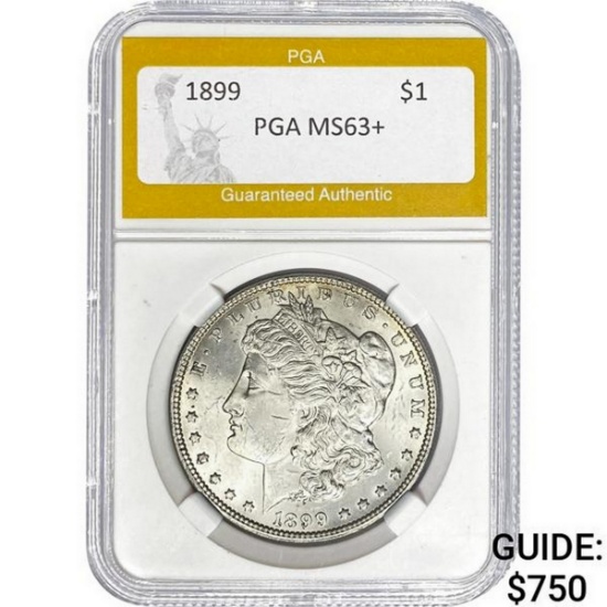 1899 Morgan Silver Dollar PGA PGA MS63+