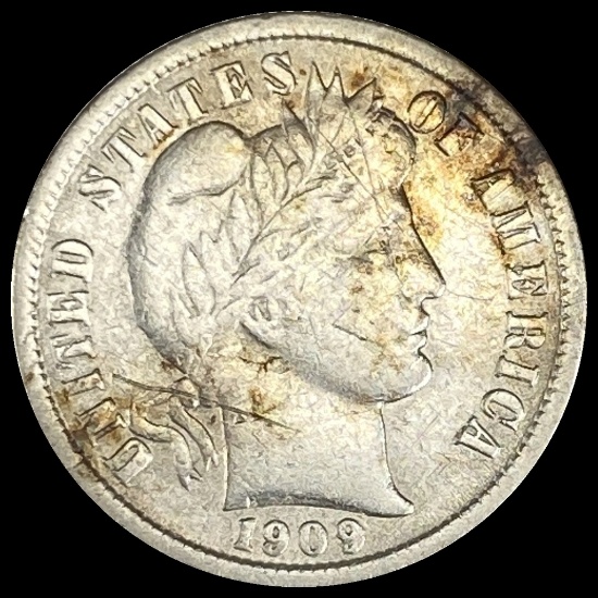 1909-O Silver Barber Dime LIGHTLY CIRCULATED