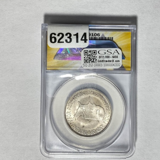 1953-S 50C Washington-Carver ANACS MS64