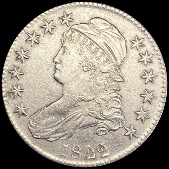 1822 Capped Bust Silver Half Dollar CLOSELY UNCIRCULATED