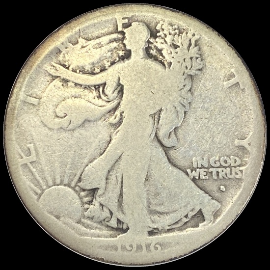 1916 Silver Walking Liberty Half Dollar NICELY CIRCULATED