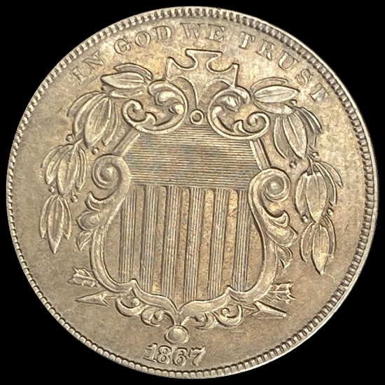 1867 Shield Nickel CLOSELY UNCIRCULATED