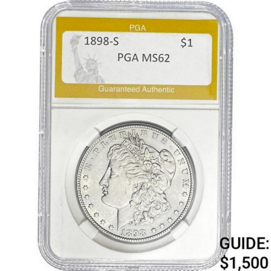 1898-S Morgan Dollar PGA PGA MS62