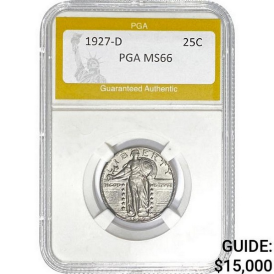1927-D Standing Liberty Quarter PGA MS66