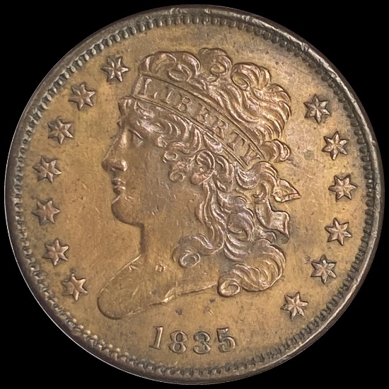1835 Classic Head Half Cent UNCIRCULATED