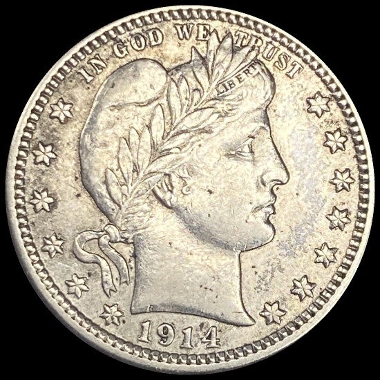 1914-D Silver Barber Quarter UNCIRCULATED