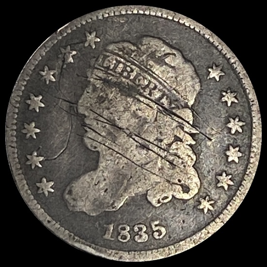 1835 Capped Bust Half Dime NICELY CIRCULATED