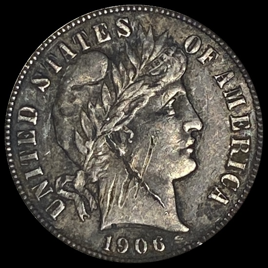 1906-O Silver Barber Dime HIGH GRADE