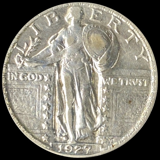 1927 Standing Liberty Silver Quarter CHOICE AU