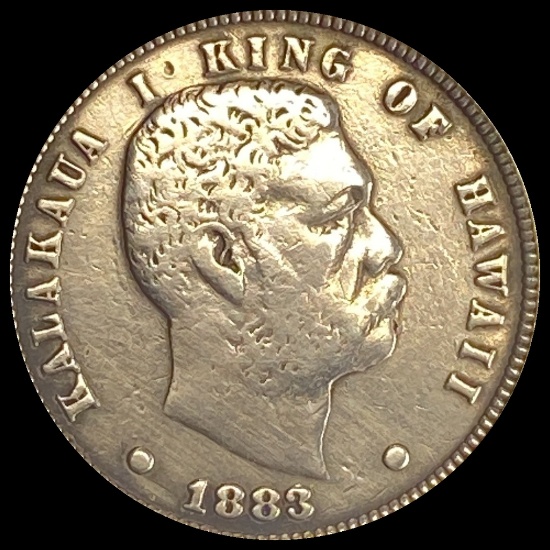 1883 Hawaii Silver Dime LIGHTLY CIRCULATED