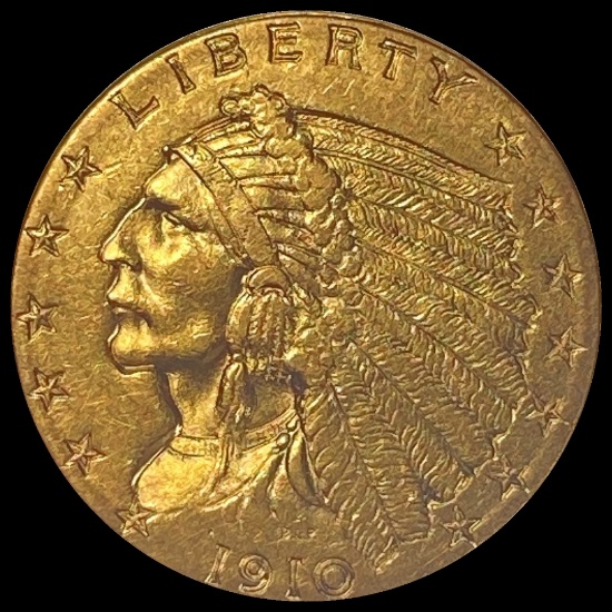 1910 Indian Head Gold $2.50 Quarter Eagle UNCIRCULATED