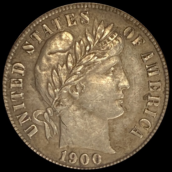 1900-S Silver Barber Dime CLOSELY UNCIRCULATED