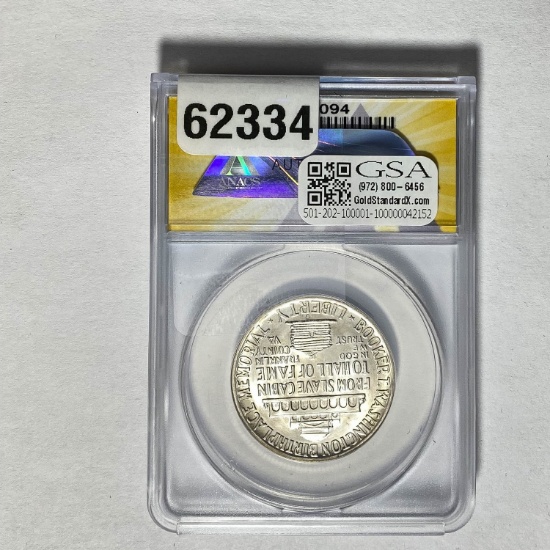 1950-D 50C Booker T. Washington ANACS MS64
