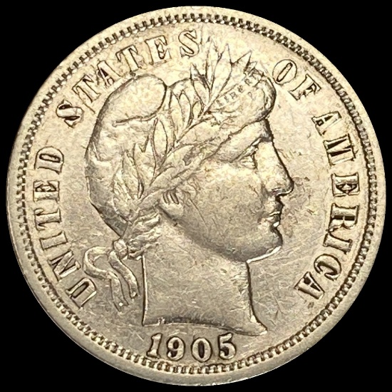 1905-O Silver Barber Dime CLOSELY UNCIRCULATED