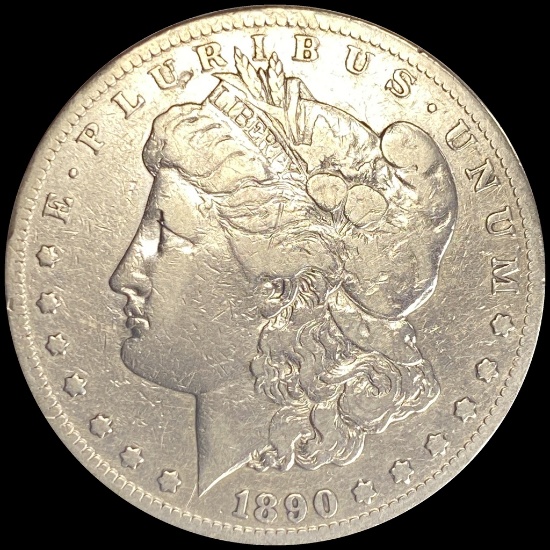 1890-CC Silver Morgan Dollar LIGHTLY CIRCULATED