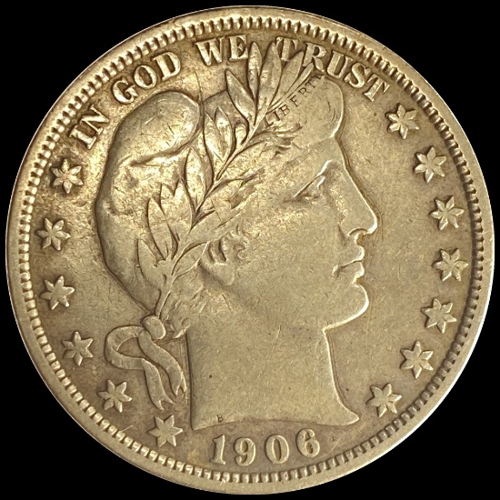 1906-D Silver Barber Half Dollar NICELY CIRCULATED