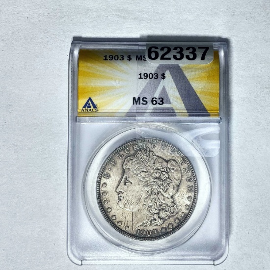 1903 Morgan Dollar ANACS MS 63 SILVER