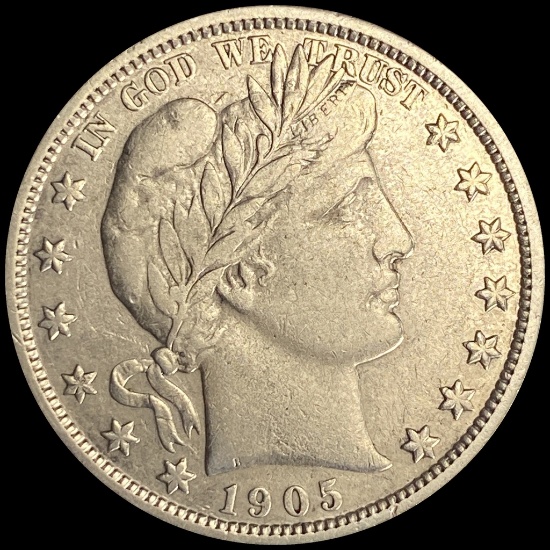 1905 Silver Barber Half Dollar CLOSELY UNCIRCULATED