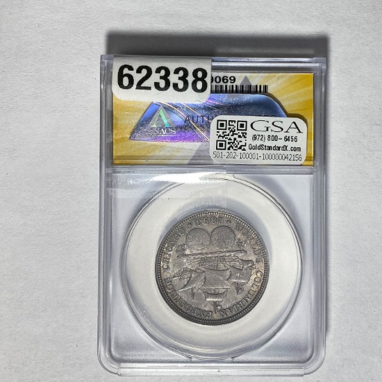 1893 Columbian Expo Half Dollar ANACS AU58