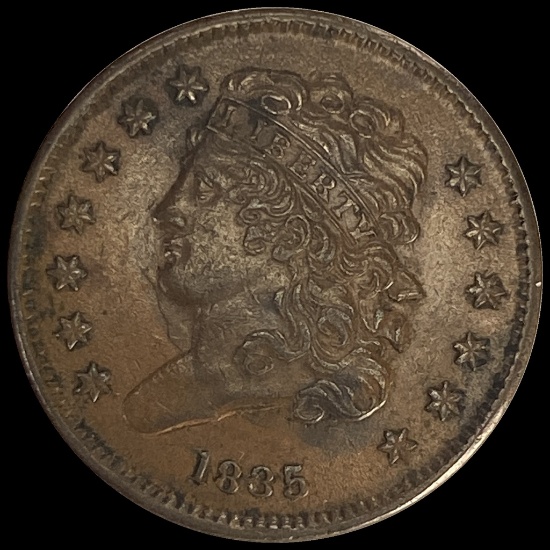 1835 Classic Head Half Cent UNCIRCULATED