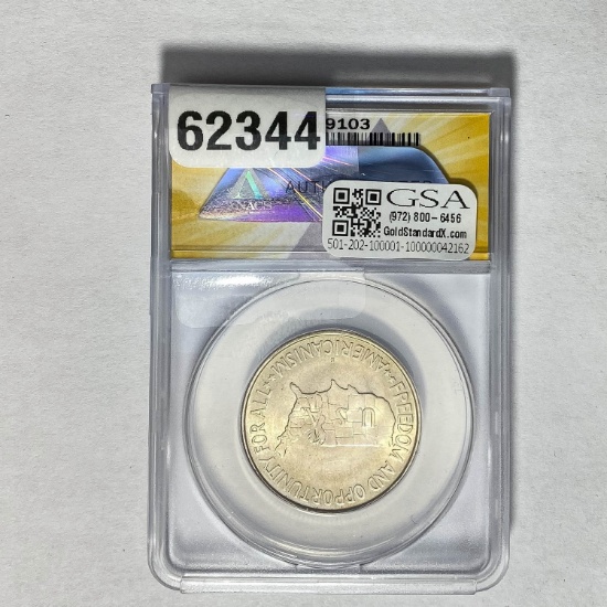 1952-S 50C Washington-Carver ANACS MS65