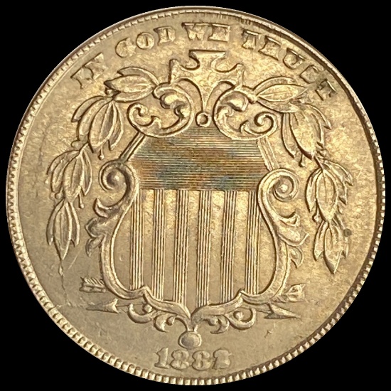 1883 Shield Nickel CLOSELY UNCIRCULATED