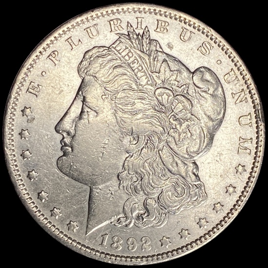1892 Silver Morgan Dollar ABOUT UNCIRCULATED