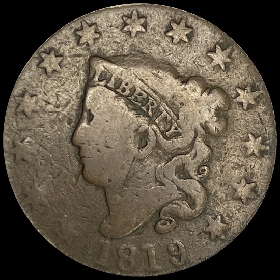 1819 Coronet Head Large Cent LIGHTLY CIRCULATED