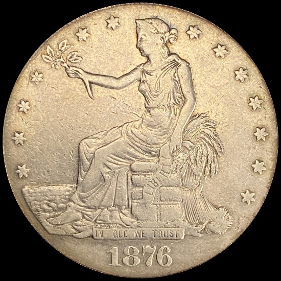 1876-S Silver Trade Dollar LIGHTLY CIRCULATED