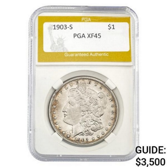 1903-S Morgan Silver Dollar PGA  XF45