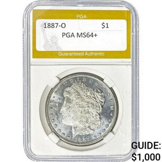 1887-O Morgan Silver Dollar PGA  MS64+